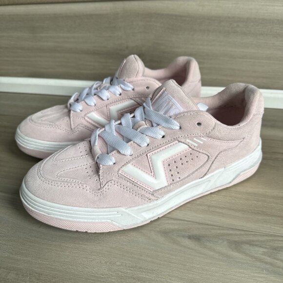 Vans Unisex Upland Chunky 90s Low-Top Y2K Sneakers Pink Suede Size US:M9/W10.5 - Picture 2 of 10